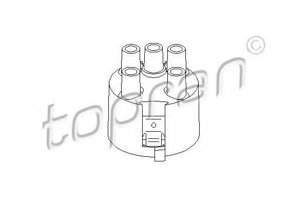 TOPRAN 100980 Кришка розподільника запалювання