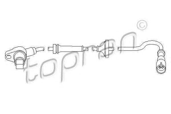 TOPRAN 110734 Датчик, частота обертання колеса