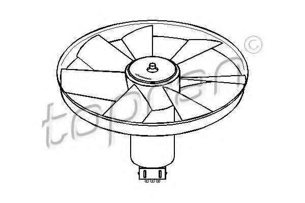 TOPRAN 107723 Вентилятор, охолодження двигуна