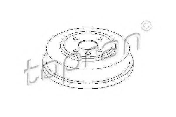TOPRAN 207011 Гальмівний барабан