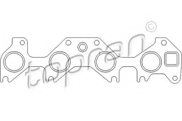 TOPRAN 206181 Прокладка, впускний колектор