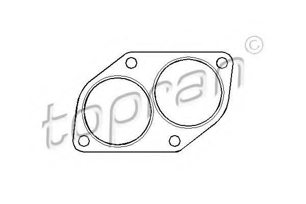 TOPRAN 201740 Прокладка, труба вихлопного газу