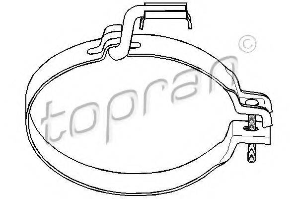 TOPRAN 201760 Кронштейн, глушник