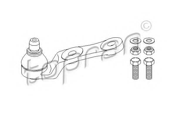 TOPRAN 205177 несучий / напрямний шарнір