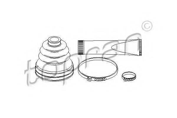 TOPRAN 207494 Комплект пильника, приводний вал