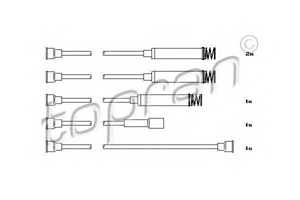 TOPRAN 202512 Комплект дротів запалювання