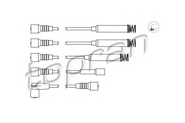 TOPRAN 202519 Комплект дротів запалювання