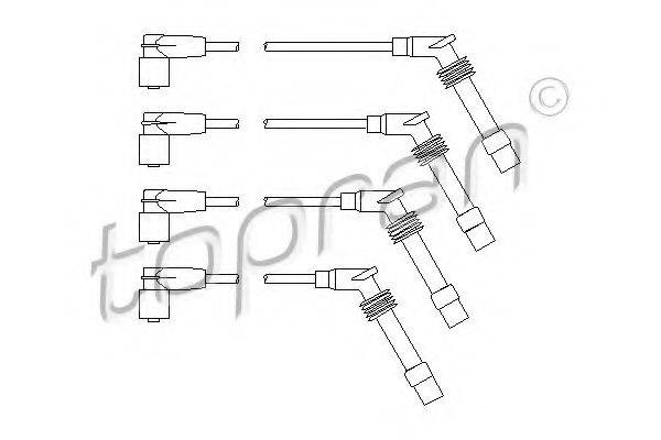 TOPRAN 202531 Комплект дротів запалювання