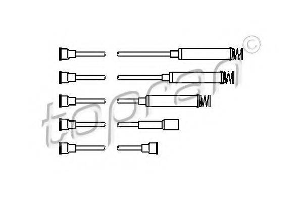 TOPRAN 202516 Комплект дротів запалювання