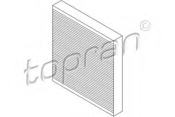 TOPRAN 207622 Фільтр, повітря у внутрішньому просторі