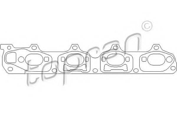 TOPRAN 206600 Прокладка, випускний колектор