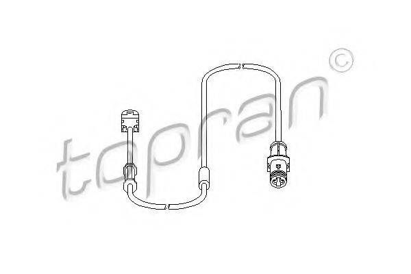 TOPRAN 207453 Датчик, знос гальмівних колодок