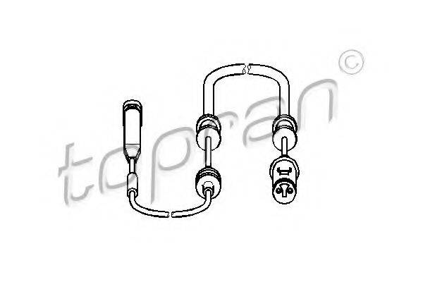 TOPRAN 203973 Датчик, знос гальмівних колодок