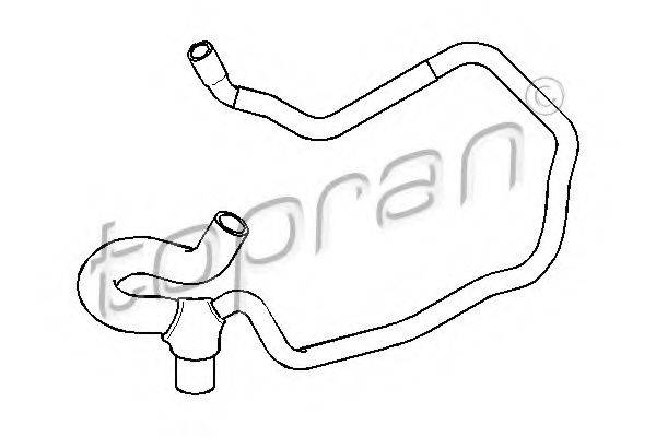 TOPRAN 207503 Шланг радіатора