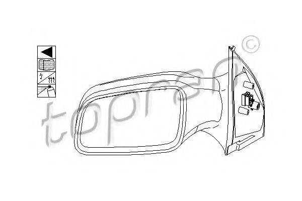 TOPRAN 205913 Зовнішнє дзеркало