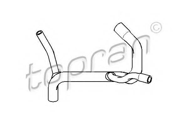 TOPRAN 301440 Шланг радіатора