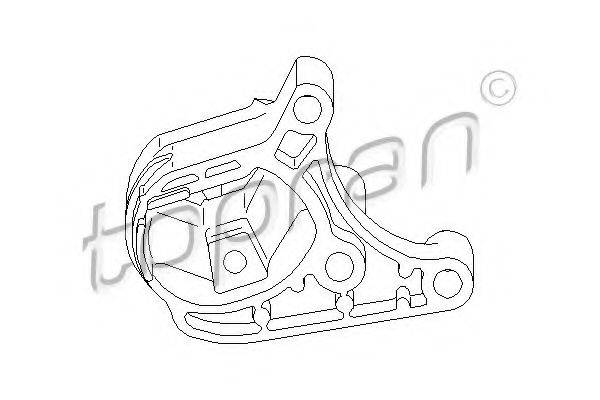 TOPRAN 301808 Підвіска, двигун