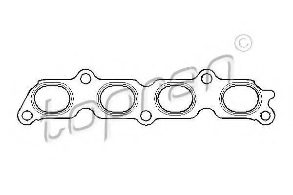TOPRAN 301863 Прокладка, випускний колектор