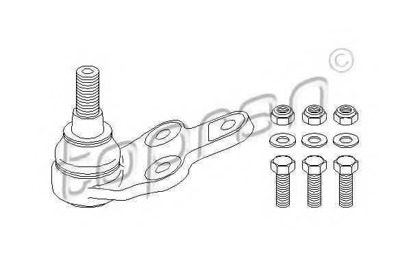 TOPRAN 302479 несучий / напрямний шарнір