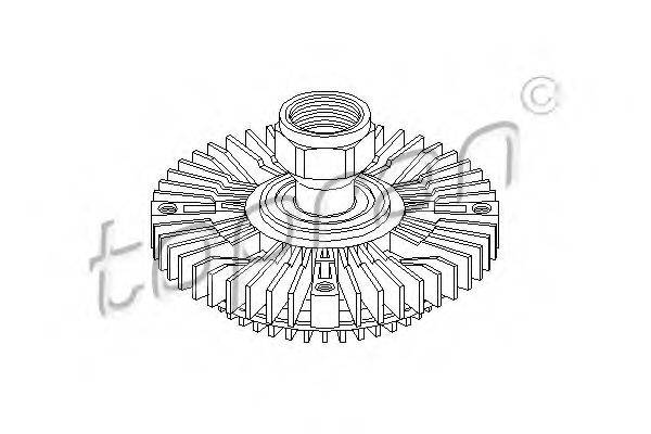 TOPRAN 302007 Зчеплення, вентилятор радіатора