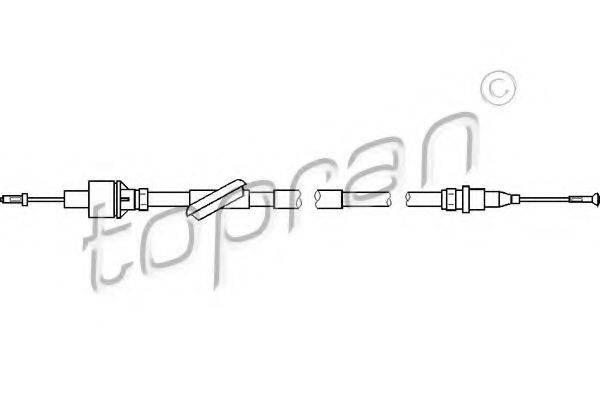 TOPRAN 302376 Трос, управління зчепленням