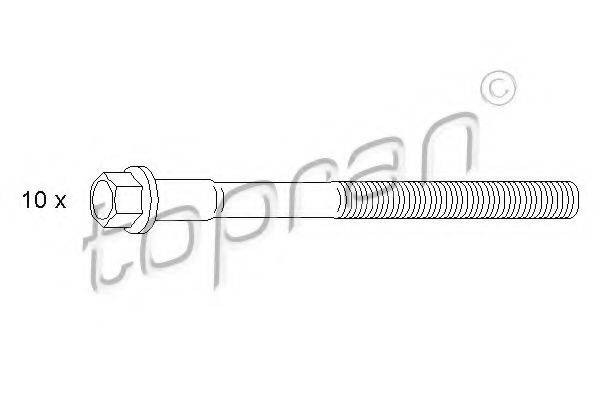 TOPRAN 301968 Комплект болтів головки цилідра