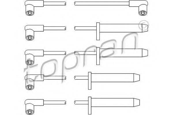 TOPRAN 300705 Комплект дротів запалювання