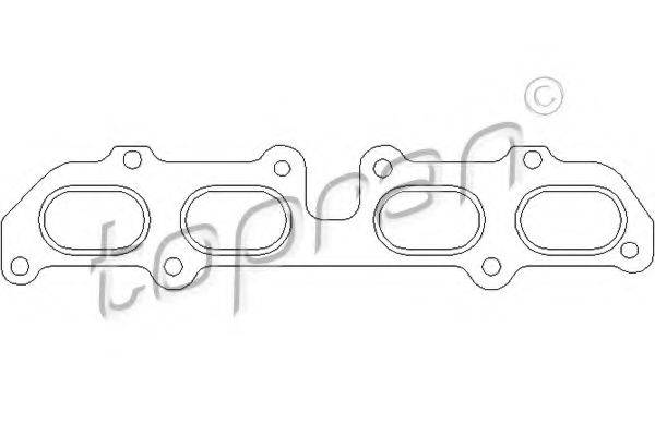 TOPRAN 302543 Прокладка, випускний колектор