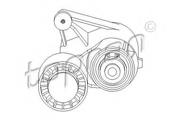 TOPRAN 400140 Натягувач ременя, клинового зубча