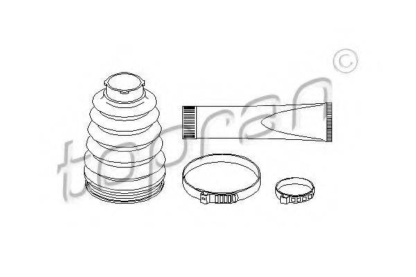 TOPRAN 400729 Комплект пильника, приводний вал