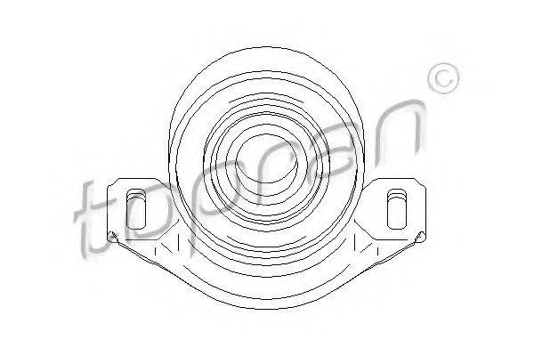 TOPRAN 400081 Підвіска, карданний вал