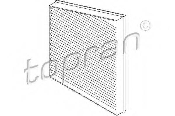 TOPRAN 400211 Фільтр, повітря у внутрішньому просторі