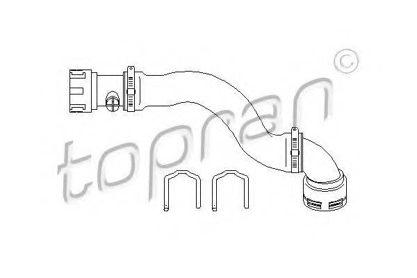 TOPRAN 501566 Шланг радіатора