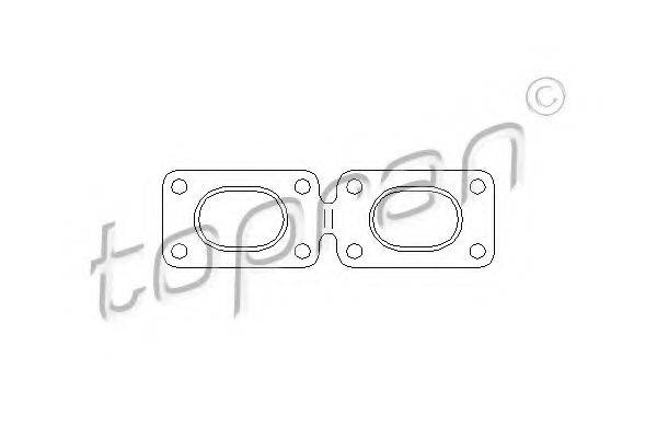 TOPRAN 500838 Прокладка, випускний колектор
