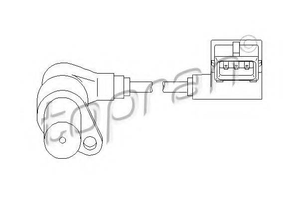 TOPRAN 501533 Датчик частоти обертання, керування двигуном