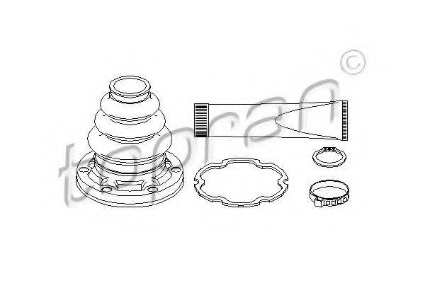 TOPRAN 500595 Комплект пильника, приводний вал