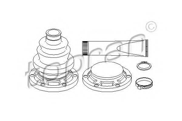 TOPRAN 500583 Комплект пильника, приводний вал