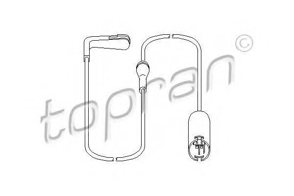 TOPRAN 500657 Датчик, знос гальмівних колодок