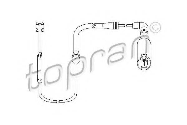 TOPRAN 500659 Датчик, знос гальмівних колодок