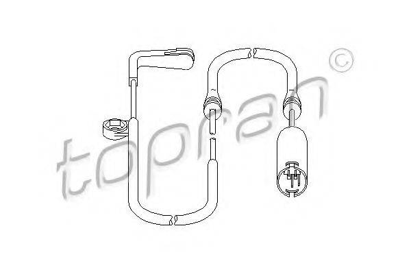 TOPRAN 500667 Датчик, знос гальмівних колодок