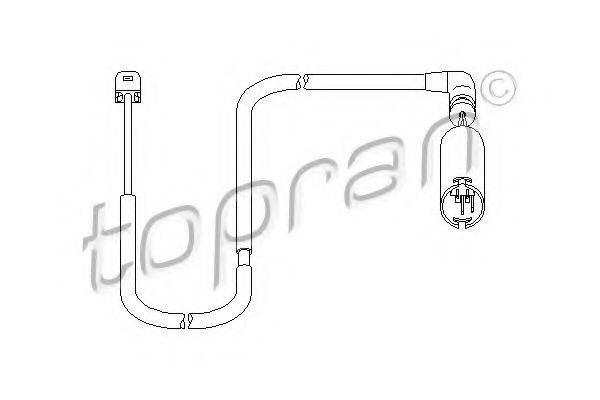 TOPRAN 501405 Датчик, знос гальмівних колодок