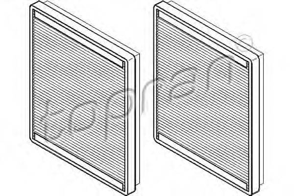 TOPRAN 500222 Фільтр, повітря у внутрішньому просторі