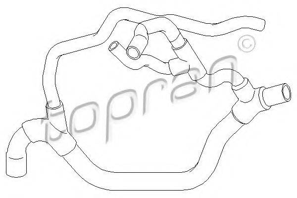 TOPRAN 700509 Шланг радіатора