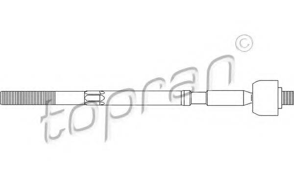 TOPRAN 700108 Осьовий шарнір, рульова тяга