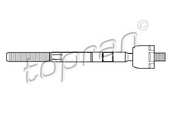 TOPRAN 700626 Осьовий шарнір, рульова тяга