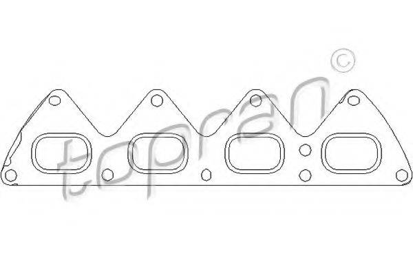 TOPRAN 700577 Прокладка, випускний колектор