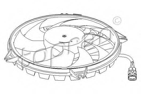 TOPRAN 721541 Вентилятор, охолодження двигуна