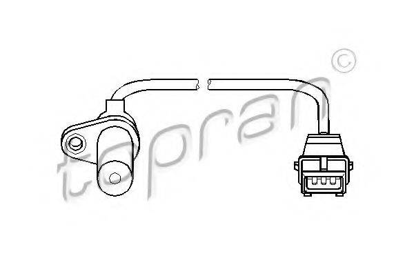 TOPRAN 721687 Датчик частоти обертання, керування двигуном