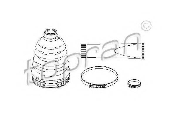 TOPRAN 721197 Комплект пильника, приводний вал