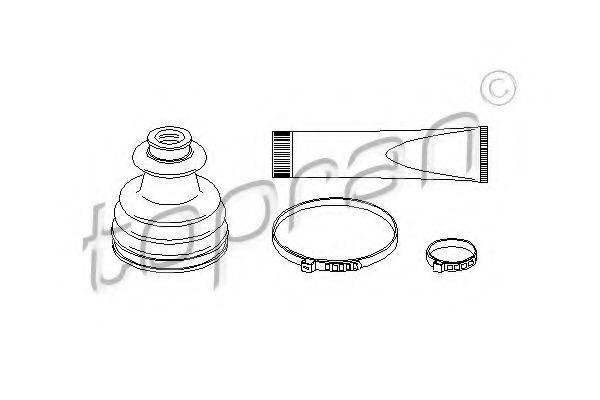 TOPRAN 720300 Комплект пильника, приводний вал